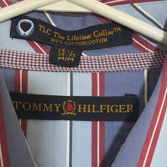 Tommy Hilfiger men’s button-down dress shirt size medium,  neck 15 1/2, - Picture 6 of 6